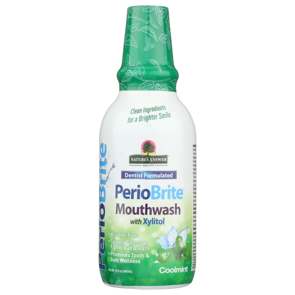 NATURE'S ANSWER: PerioBrite Natural Mouthwash Coolmint, 16 oz