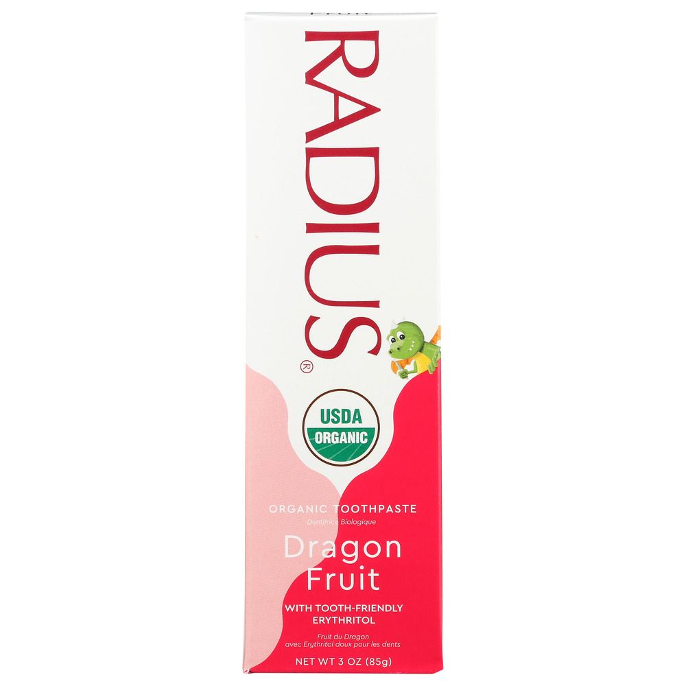 RADIUS: Children's Dragon Fruit Gel Toothpaste, 3 oz