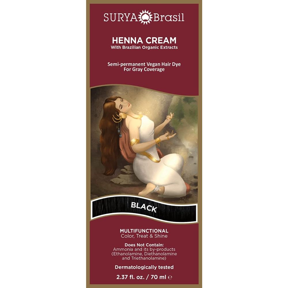 SURYA BRASIL: Hair Color Black, 2.37 fo