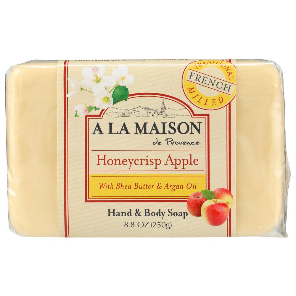 A LA MAISON DE PROVENCE: Honey Crisp Apple Bar Soap, 8.8 oz